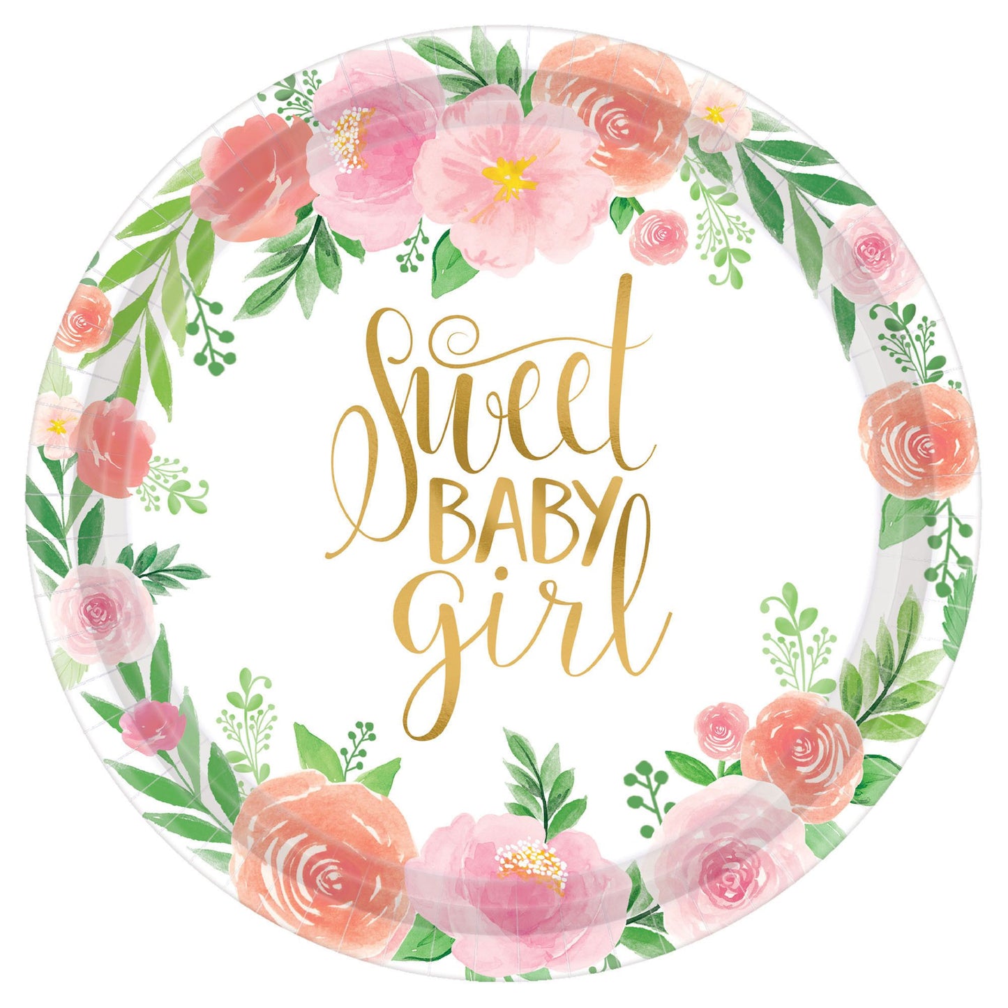 Floral Baby 10In Plates