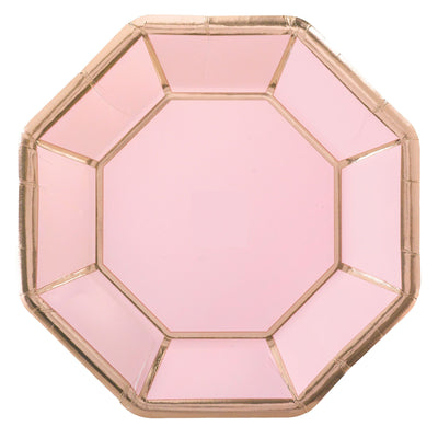 Blush Wedding 10In Octogon Plates