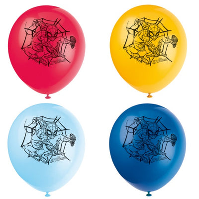 Spider-Man 12" Latex Balloons, 8Ct