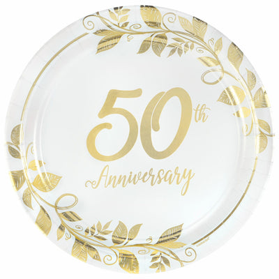 Happy 50Th Anniversary 10In Plates