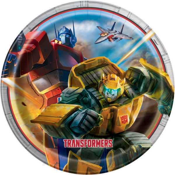Transformers Round 9" Dinner Plates, 8Ct