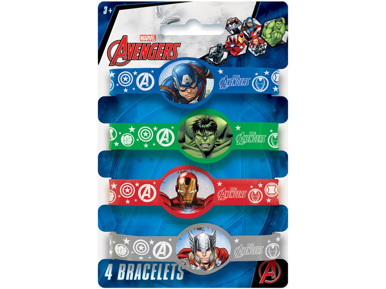 Avengers Stretchy Bracelets-4Pk