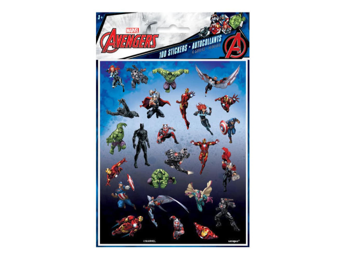 Marvel Avengers Sticker Sheets, 4Ct