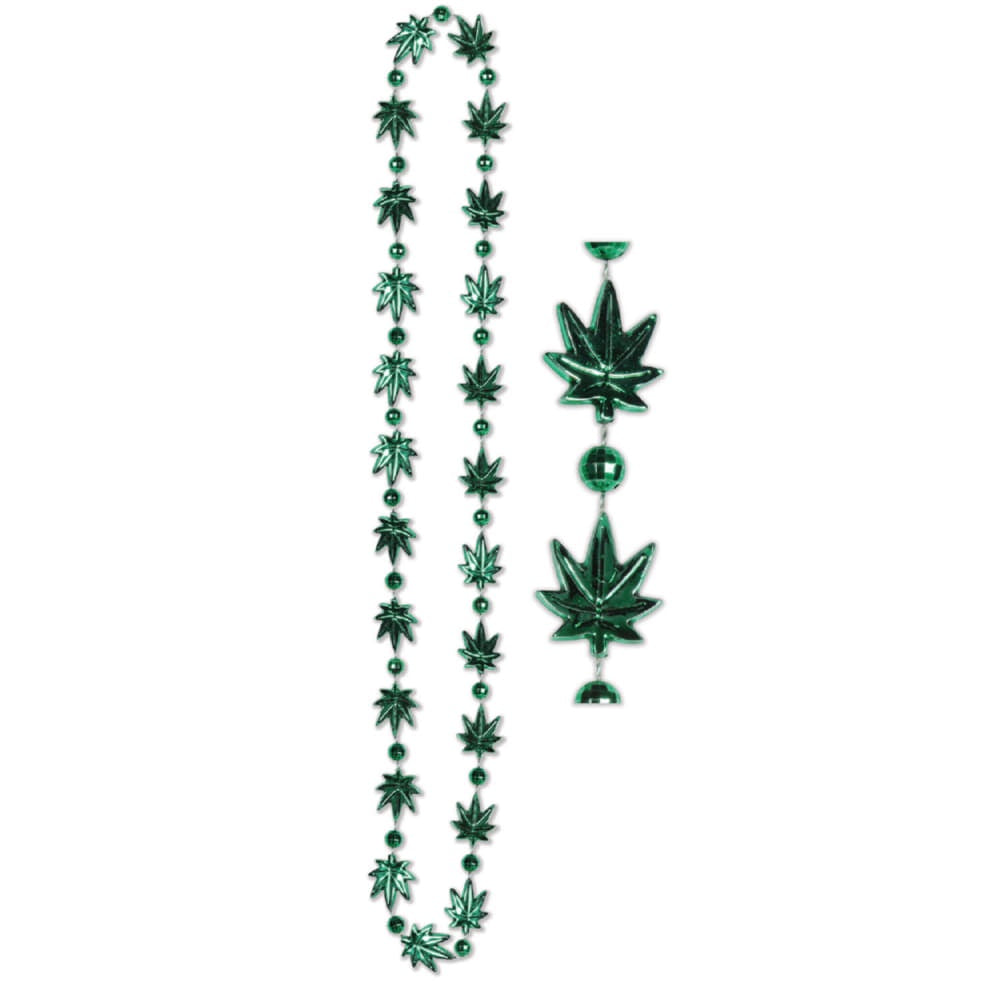 Tropical Fern Leaf Beads - 2Pk