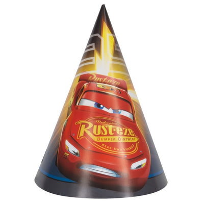 Disney Cars 3 Movie Party Hats, 8Ct