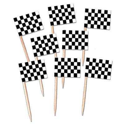 Checkered Flag Picks - 50Pcs