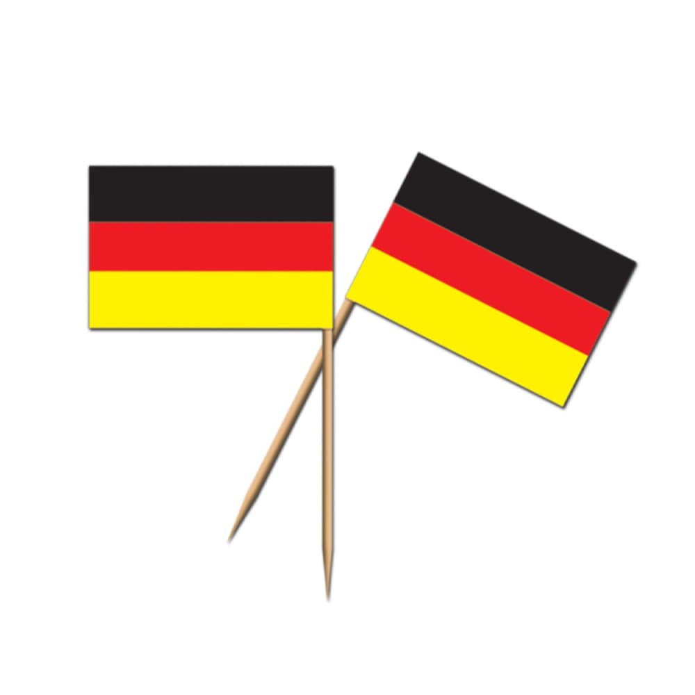German Flag Picks - 50Pcs