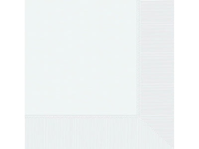 Beverage Napkins-Frosty White