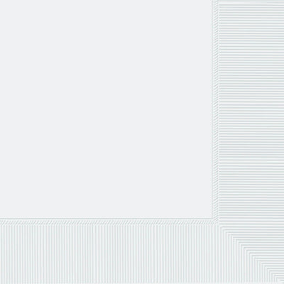 Bev Napkins 2Ply - Frosty White