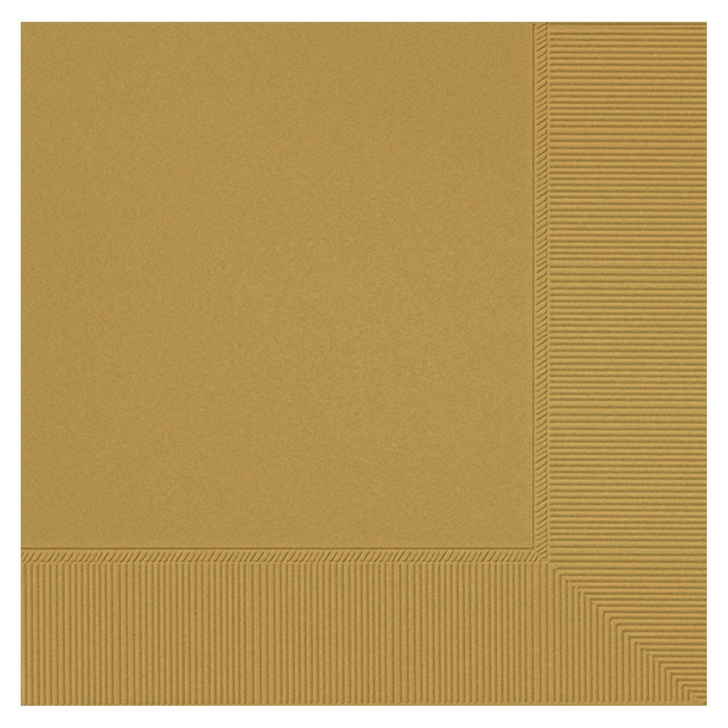Beverage Napkins 2Ply - Gold