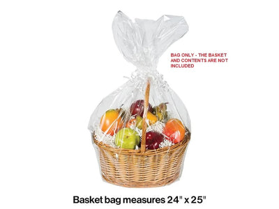 Clear Cello Basket Bag