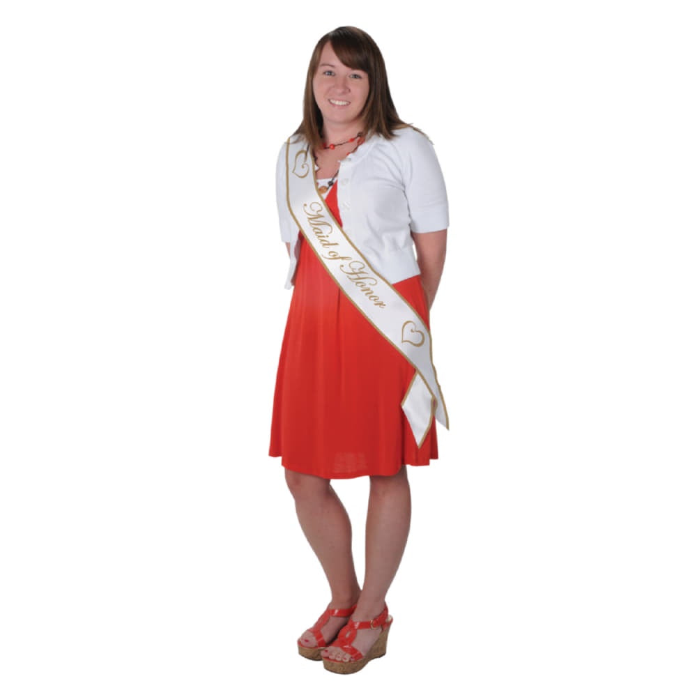 Maid Of Honor Satin Sash