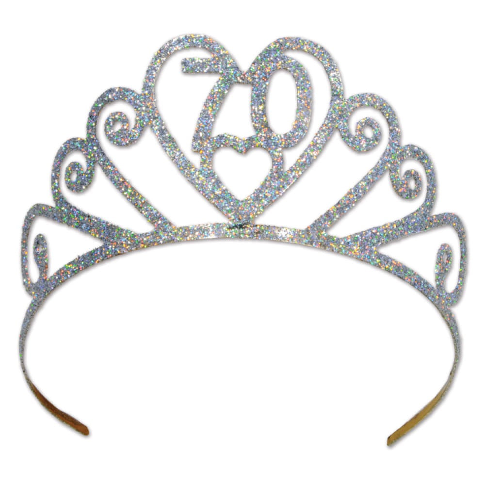 Glittered Metal 70TH Tiara