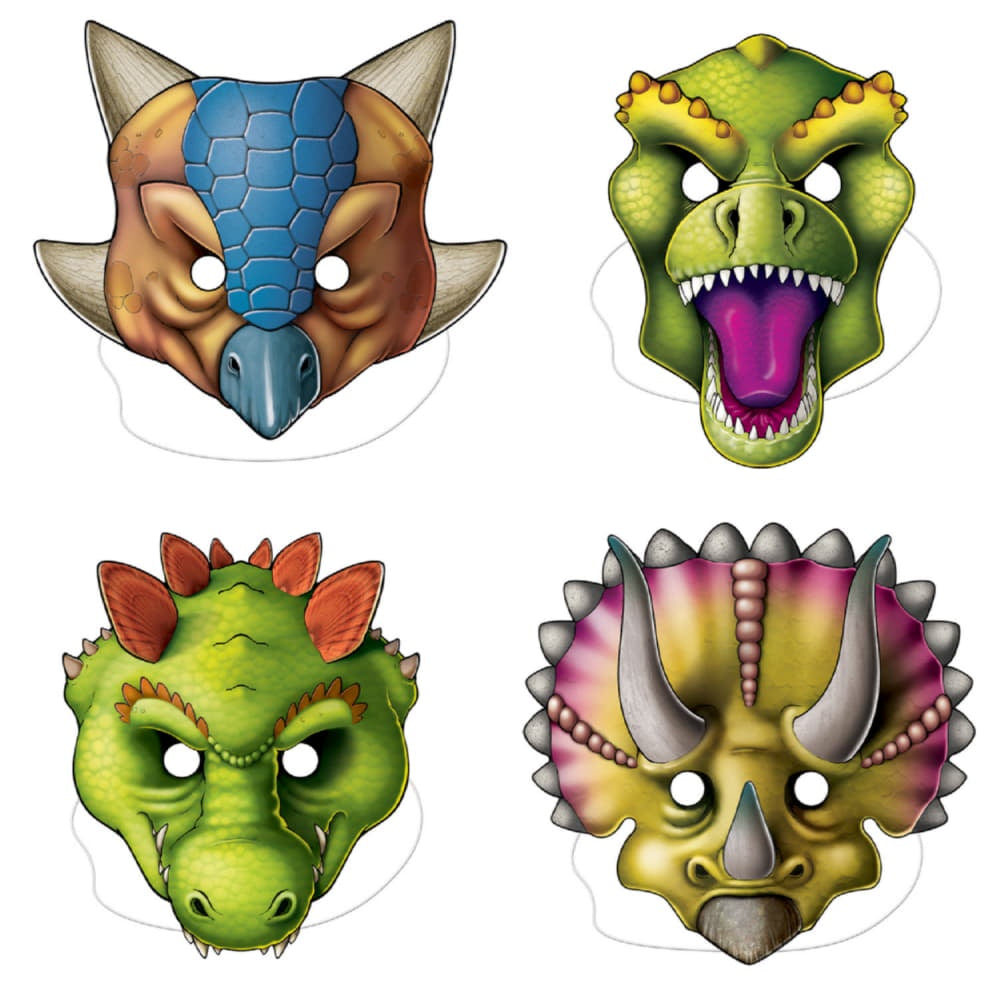 Dinosaur Masks - 4Pcs
