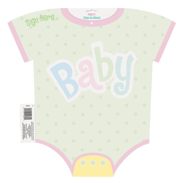 Polka Dots Baby Shower Sign In Sheet