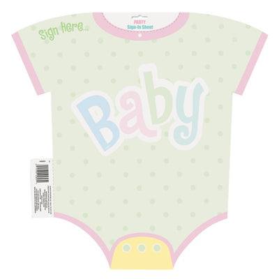Polka Dots Baby Shower Sign In Sheet