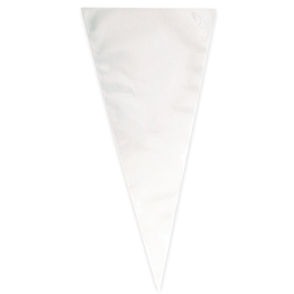 Clear Large Cone Cellophane Bags, 25Ct