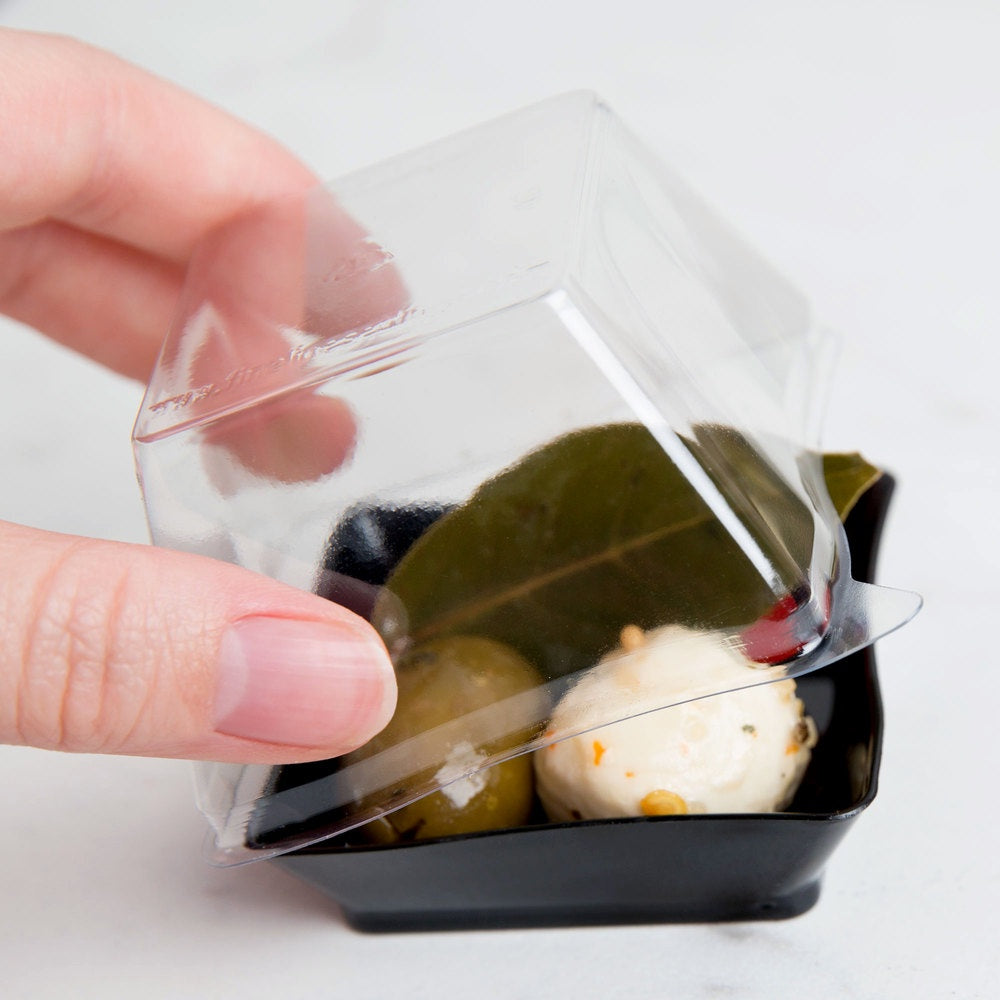 2.25" X 2.25" Tiny Dome Lid Pet,Clear-10CT