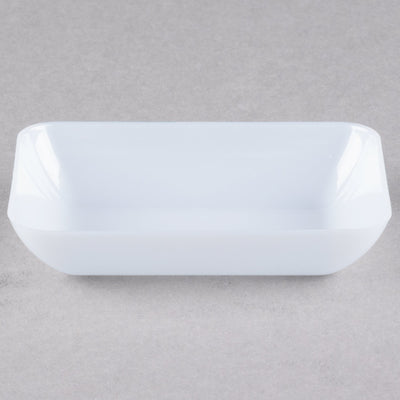3" Tiny Rectangular Tray,White,10Pcs