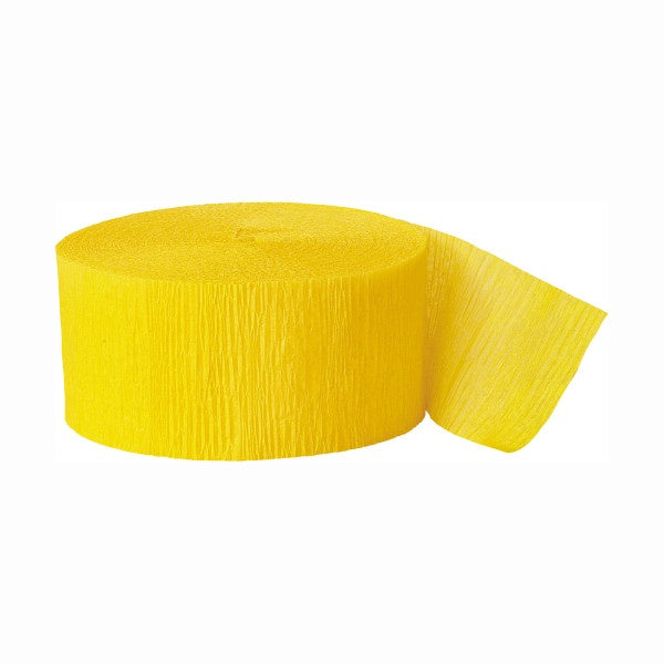 Hot Yellow Crepe Streamer-81FT