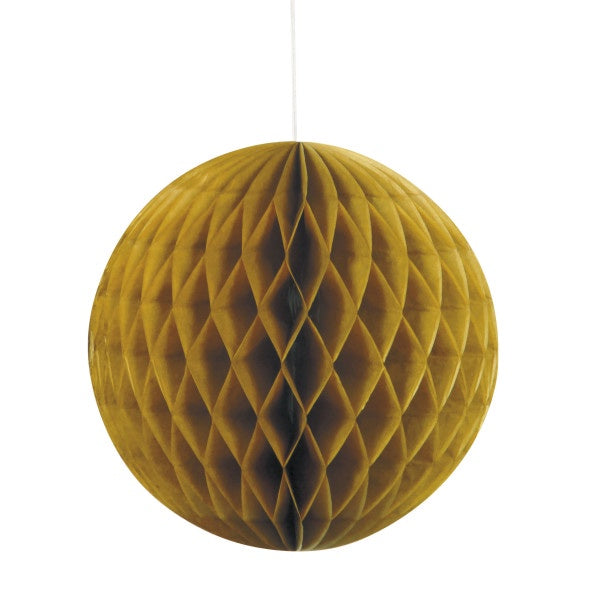 Honeycomb Ball 8In - Gold