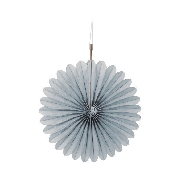 6" Decorative Paper Fans, 3Ct - Silver