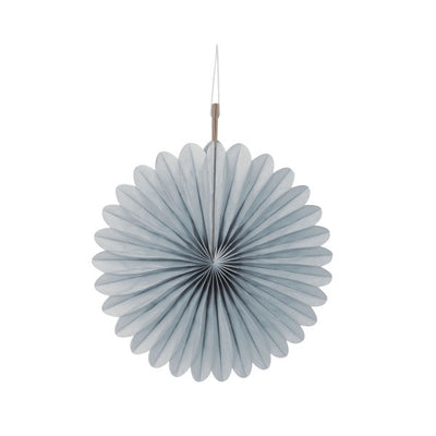 6" Decorative Paper Fans, 3Ct - Silver
