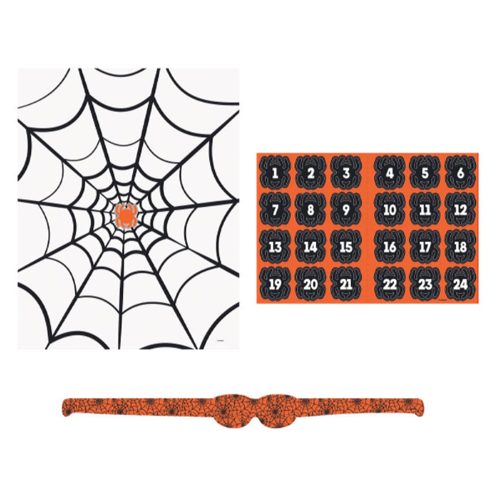Pin The Spider On The Web Party Game For 24