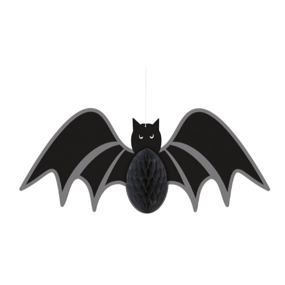 Bat Honeycomb Hanging Decoration, 14"