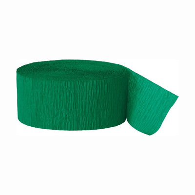 Emerald Green Crepe Streamer, 81 Ft