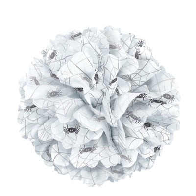 Spider Web 14" Hanging Tissue Pom Pom