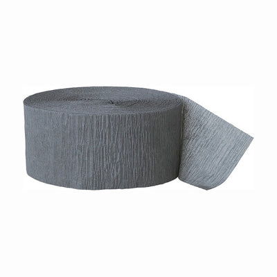 Grey Crepe Streamer, 81 Ft