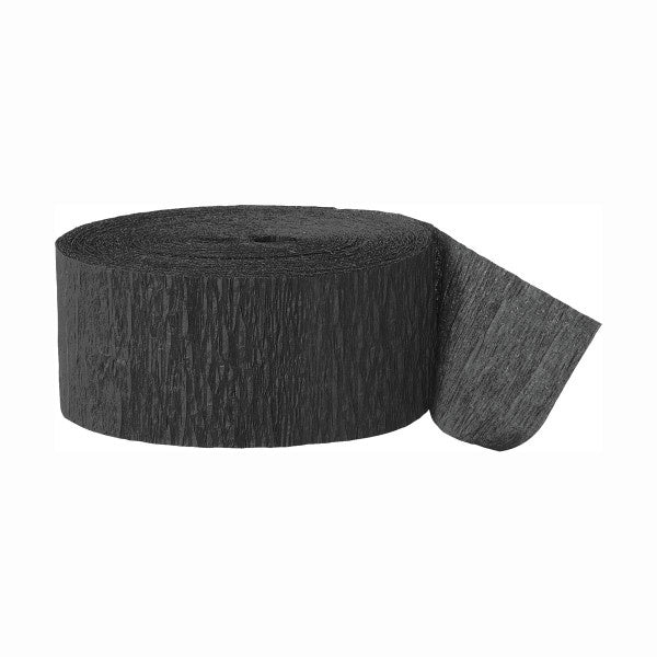 Black Crepe Streamer-81FT