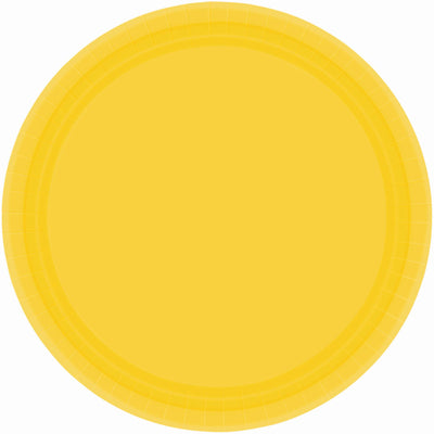 7In Paper Plates - Yellow Sunshine
