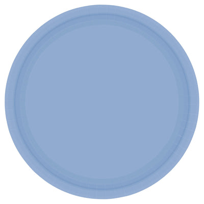 7In Paper Plates - Pastel Blue