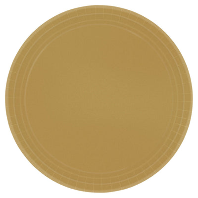 7In Paper Plates - Gold