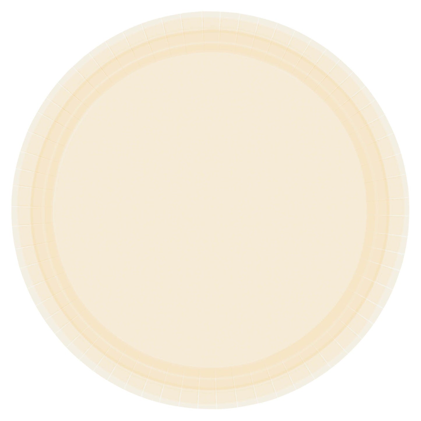 Paper Plates 7In - Vanilla Cream