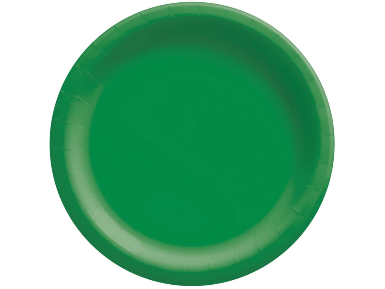 Round Paper Plates 6 3/4In-Festive Green