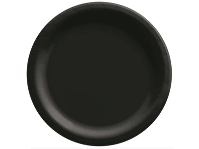 6.5In Paper Plates-Jet Black