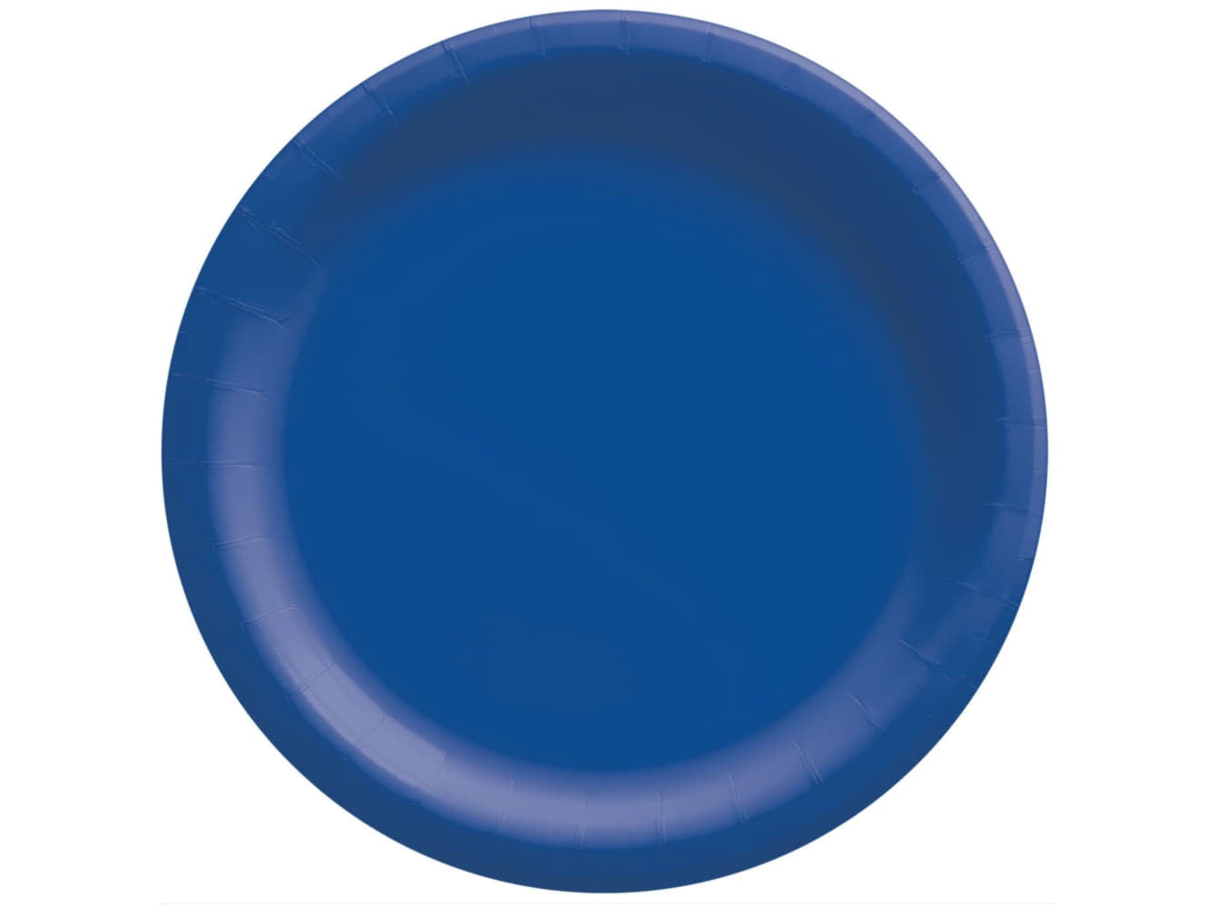 Round Paper Plates 6 3/4In-Bright Royal Blue