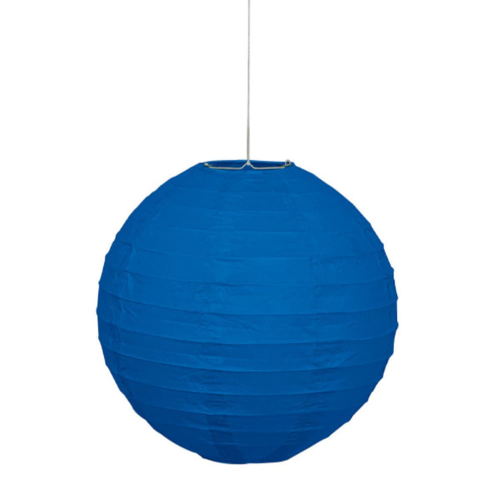 Royal Blue Solid 10" Round Lantern