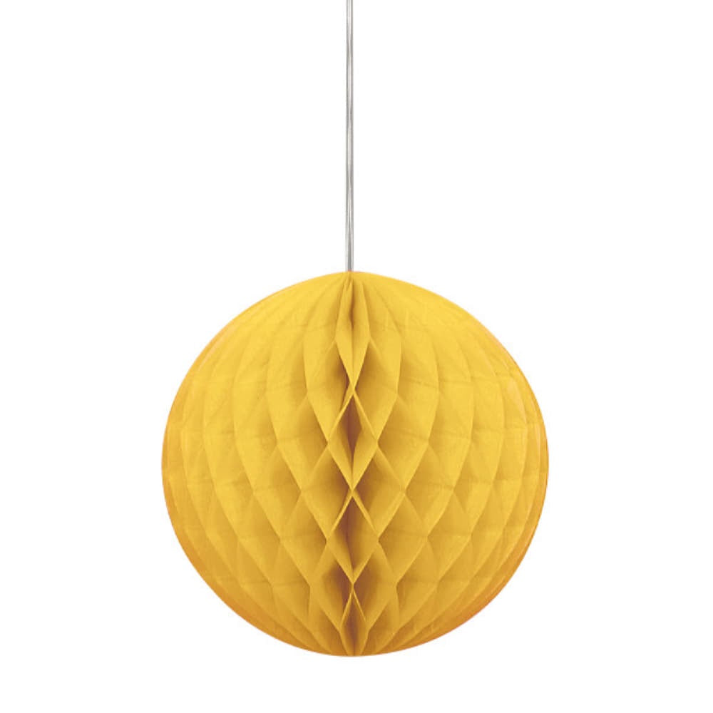 Honeycomb Ball 8In - Sunflower Yellow