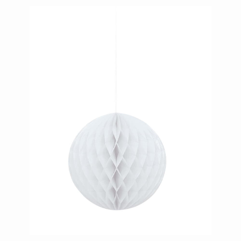 Honeycomb Ball 8" White