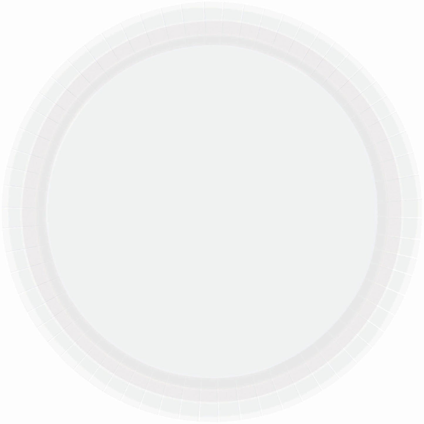 9" Paper Plates – Frosty White