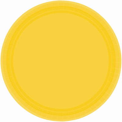 9In Paper Plates - Yellow Sunshine