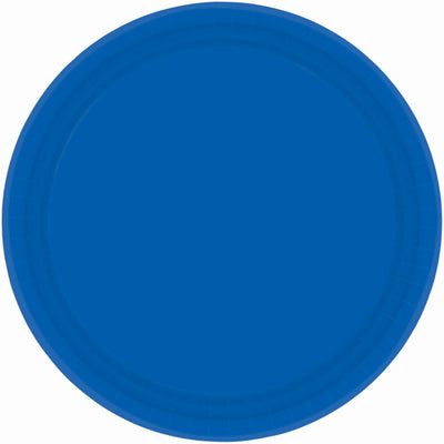 9In Paper Plates - Bright Royal Blue