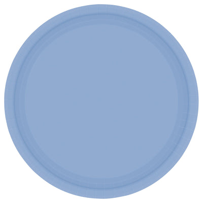 9" Paper Plates – Pastel Blue