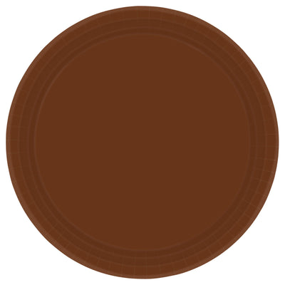 9" Paper Plates – Chocolate Brown (Hi Count)
