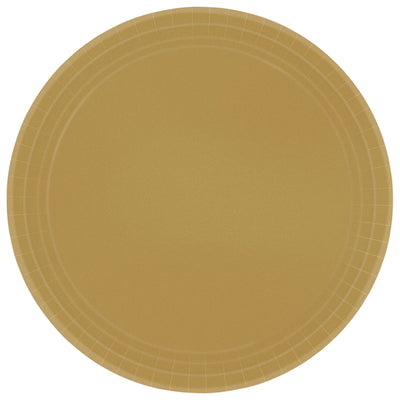 9In Paper Plates - Gold