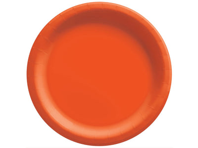 8.5In Paper Plates-Orange Peel